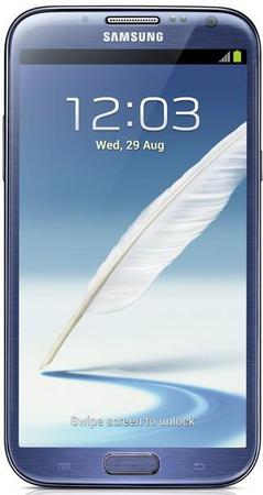 Смартфон Samsung Galaxy Note 2 GT-N7100 Blue - Омутнинск